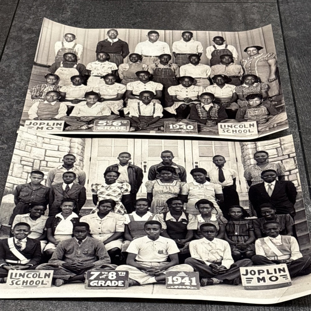 1940 1941 Joplin MO All African American Class Photo Lincoln 5-8 School Antique